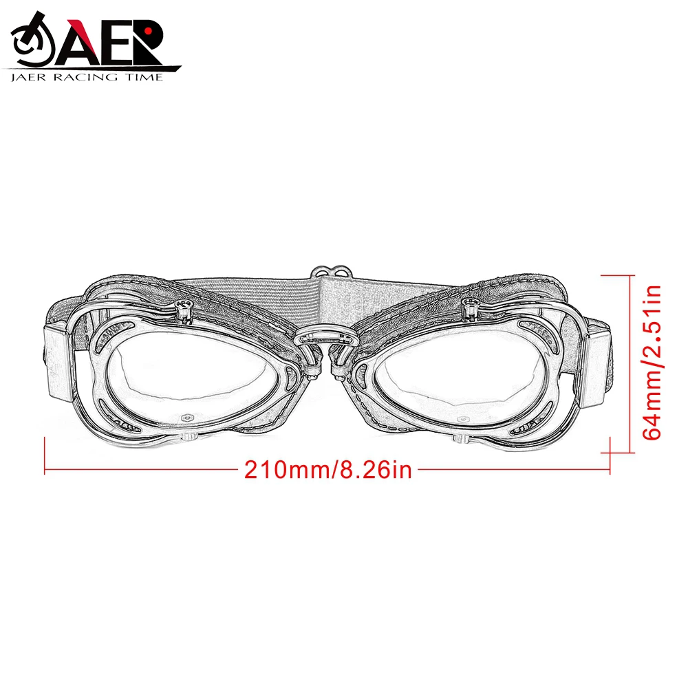Lunettes de Moto, de sport, de vtt, de motard, Aviateur, Vintage, pour tout-terrain, pour Dirt Bike