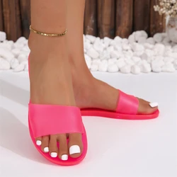 2024 New Summer Style Fashionable Comfortable Wear-resistant and Elegant Slip-on Slippers Flat Beach Shoes Slippers Sandals