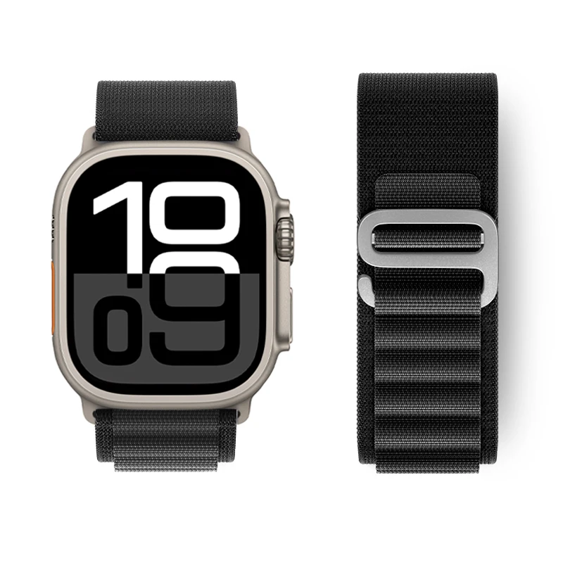 Alpine Loop für Apple Watch Armband Ultra 3 4 49mm Serie 10 9 SE3 46mm 42mm 40-44mm 45mm 41mm G-Haken Sportarmband Correas iWatch 11