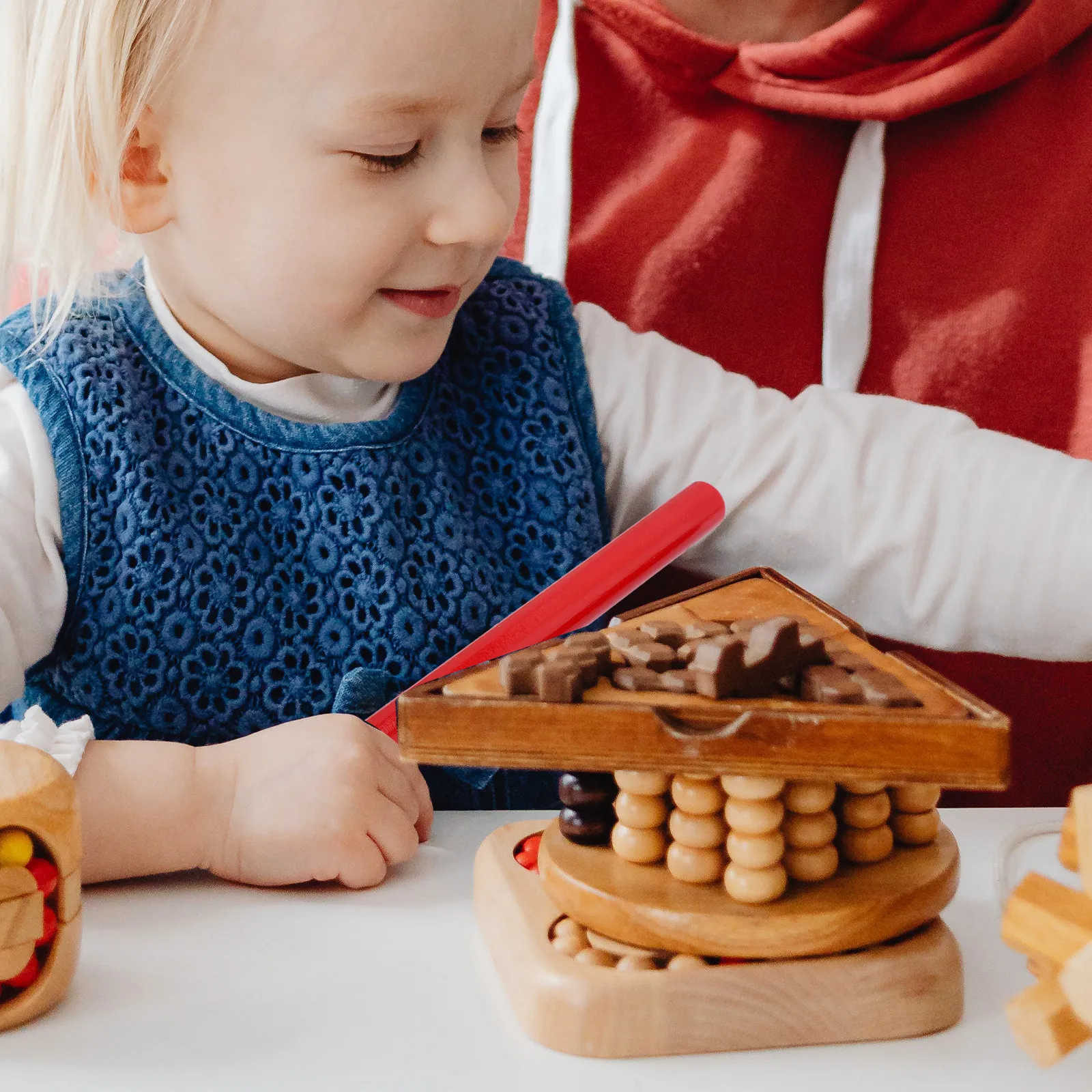 Kids Education Design - 2 stuks houten ritmestokken eenvoudig ontwerp