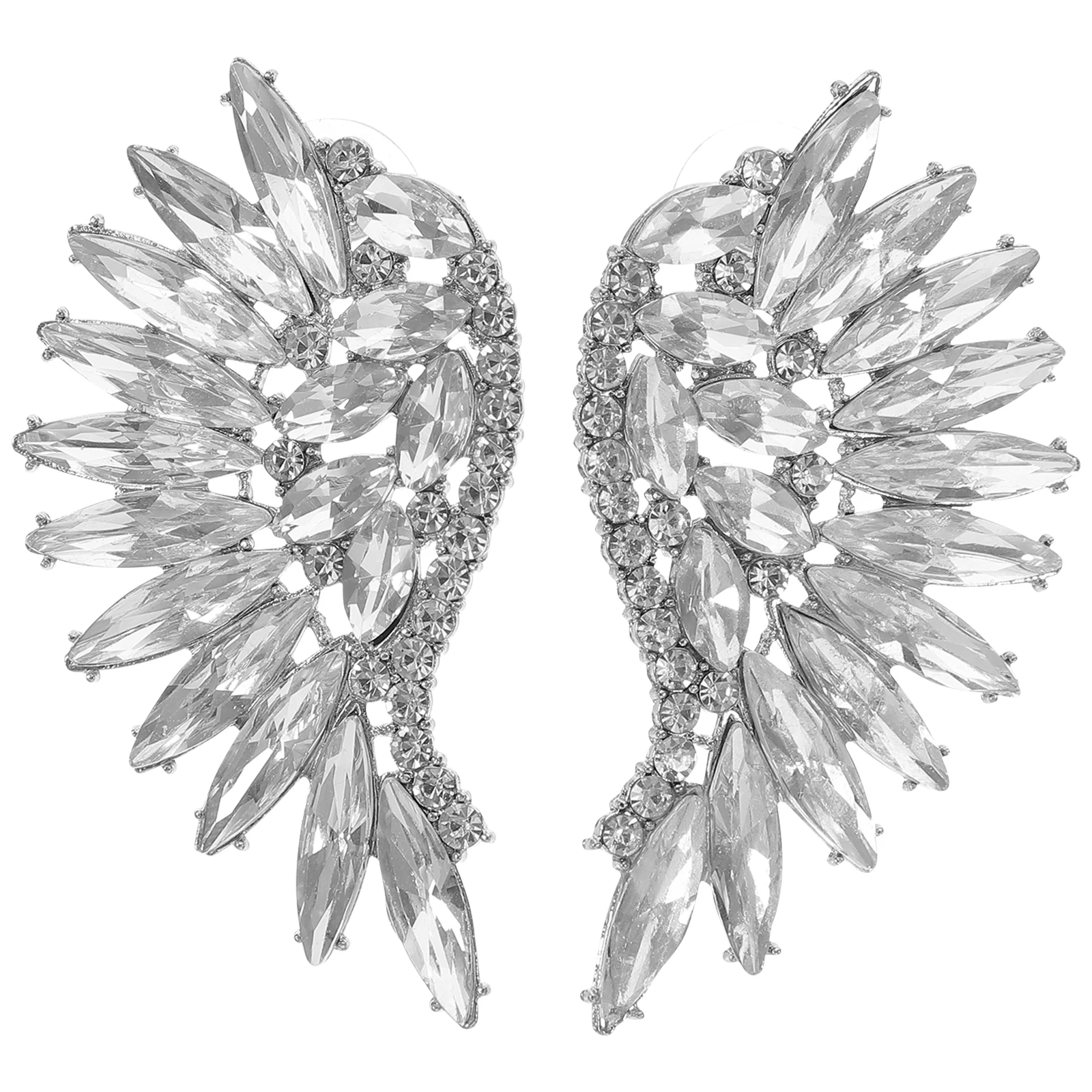 

Boho Earrings Fashion for Women Wing Design Dangle Funky Women's Drop & Rhinestone