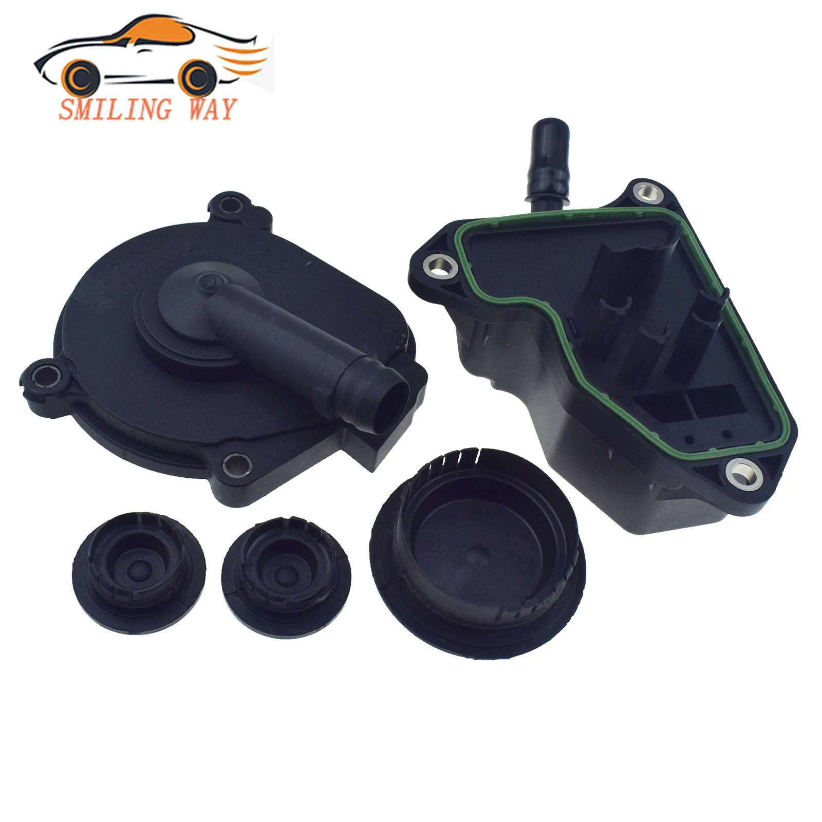 Engine Oil Separator Kit Cover & Seal & Camshaft Cap Set Fit For Mercede-Benz W204 C230 C350 C300 GLK350 0009985690 2720100631