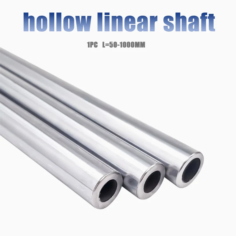 

1PC OD10mm 12mm 16mm 20mm Linear Rail Shaft Railguide Cylinder Hollow Optical Axis Chrome-Plated Hard Shaft length 50-1000mm