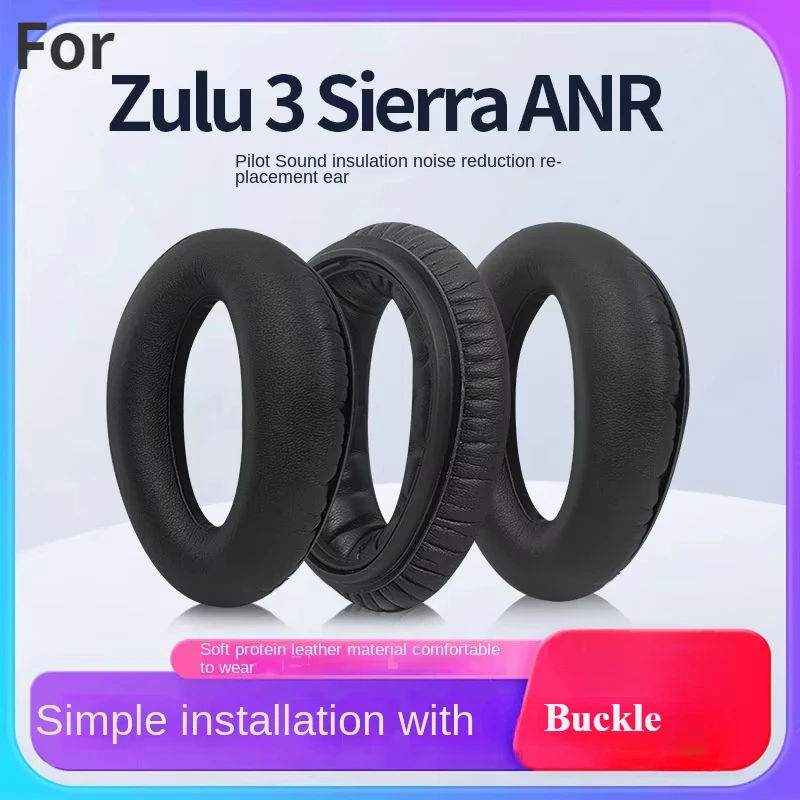 Earpads Suitable for Lightspeed Zulu 3 ANR Earphone Cover Sierra ANR Earcup Sponge Earmuffs Replacement Accessories