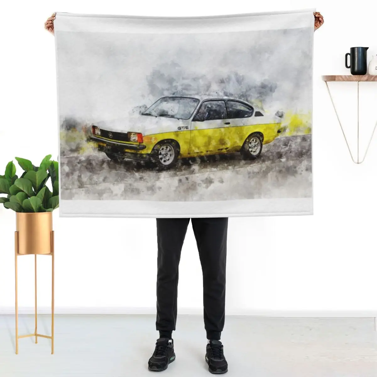 

Opel Kadett GTE Throw Blanket Portable Lightweight Blanket for Travel Camping
