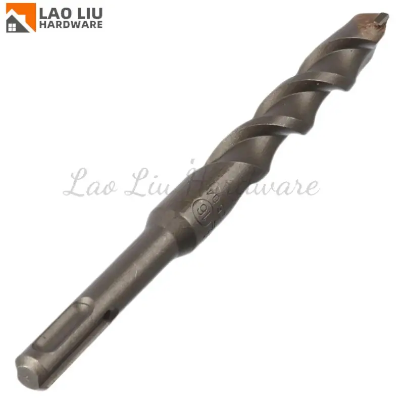 

1Pcs 16mm round head electric hammer drill 160mm concrete drilling, two pits and two grooves for wall drilling, durable