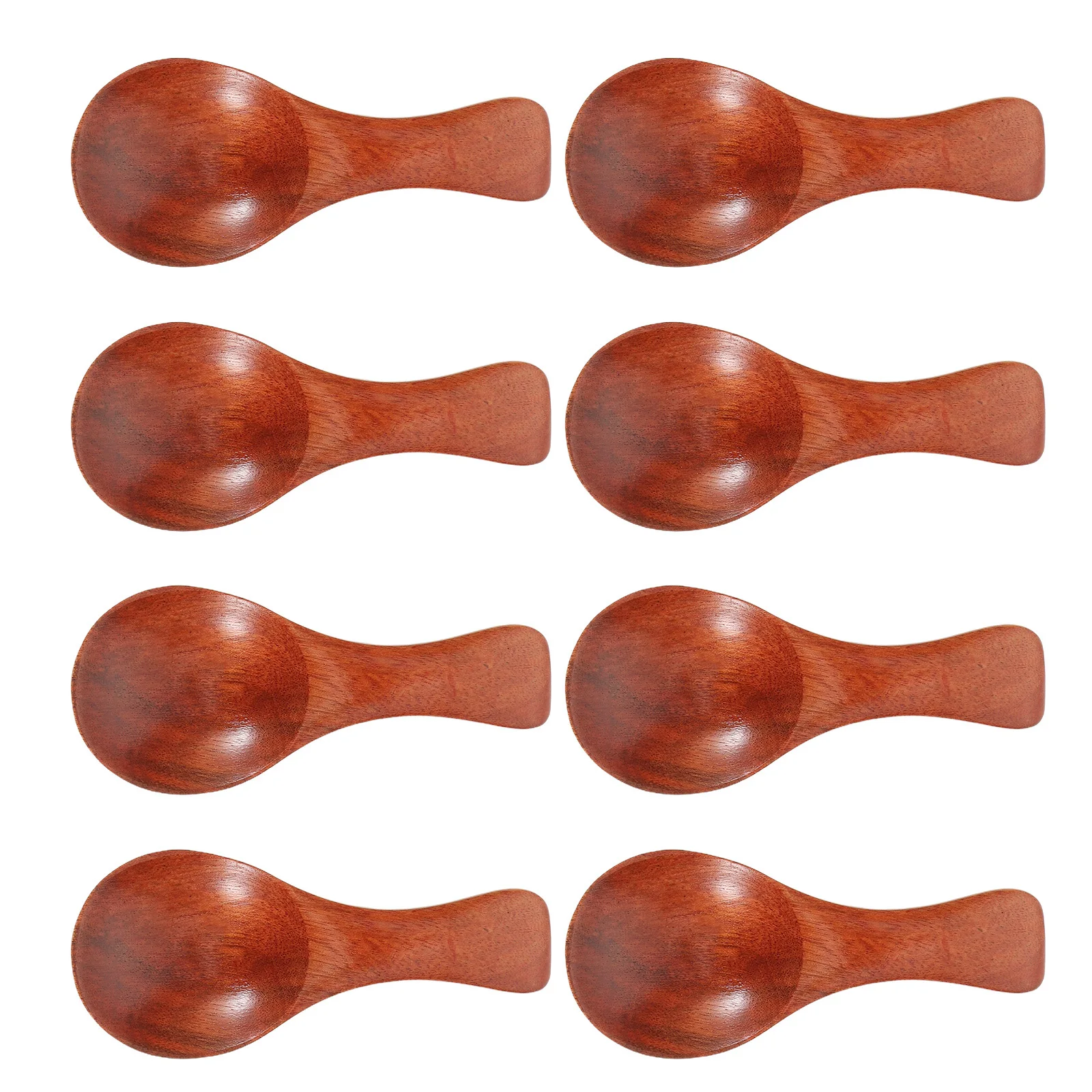 

8Pcs Small Wooden Spoons Solid Wood Coffee Honey Scoop Mini Dessert Ice Cream Spoon Japanese Style Kitchen Utensils Natural Wood