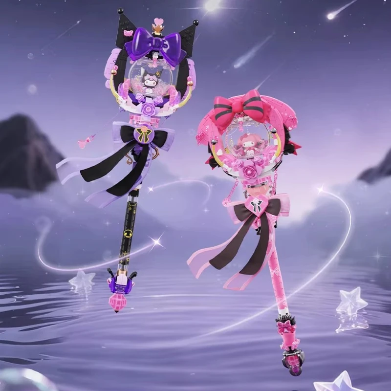 

Волшебная палочка Sanrio Star Dream, конструктор-свиток Куроми и Май Мелоди, подарок ручной работы для девочек