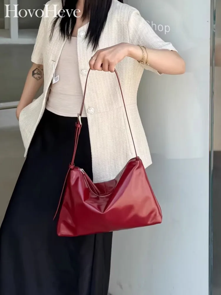 

Designer New Women Office Retro Solid Color Genuine Leather Soft Leather Handbag Single Shoulder Bag Tote Casual Crossbody Bags