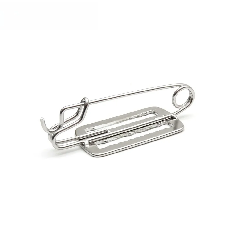316 Stainless Steel Weight Belt Slide Keeper Diving Fishing Hunting Belt Clip Hook Snap Ring Fastener Diving Accessories