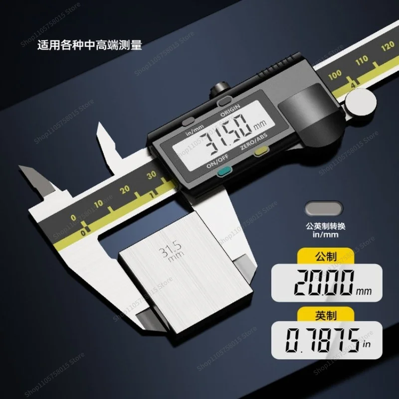 For Digital Caliper, Digital High-precision Electronic Stainless Steel Material 150/200/300mm