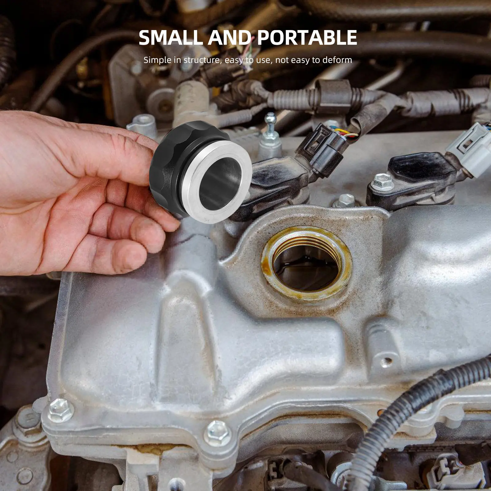 

Durable Aluminum Alloy Car Fuel Tank Cap Water Leakage Proof Easy Install Replacement Accessory Fuel Tank Cap Car Modified Part