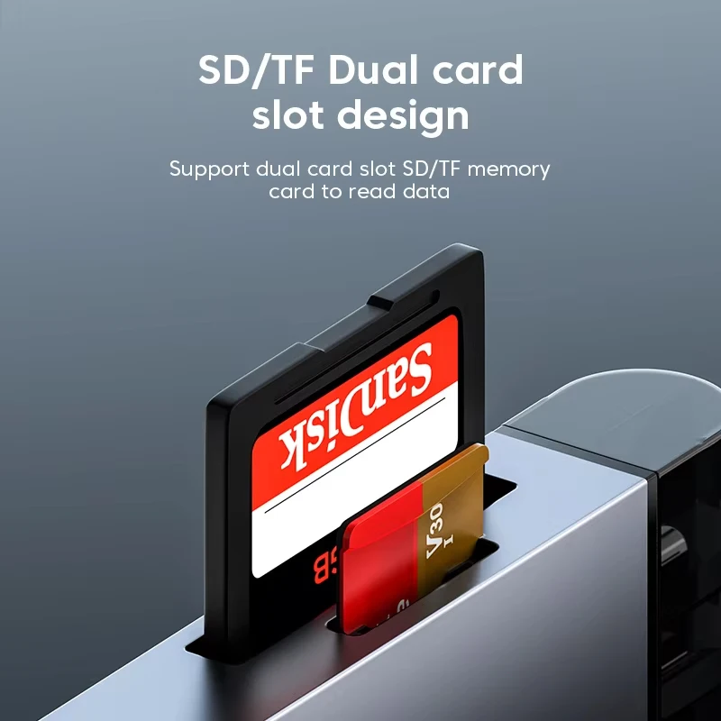 7 in 1 멀티 메모리 리더 USB 3.0 카드 리더 마이크로 TF SD 카드 메모리 리더 USB 플래시 드라이브 타입 C 카드 어댑터 OTG