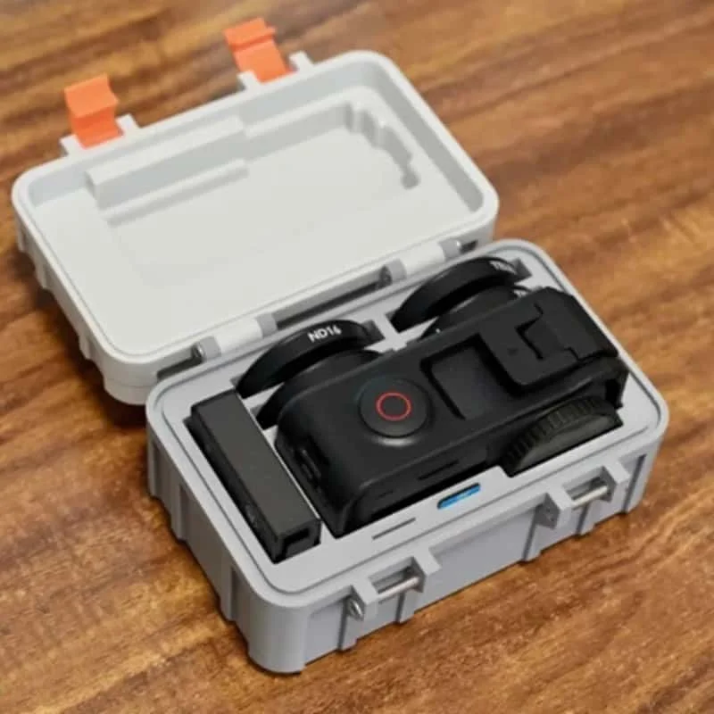 Action 3/4/5 Pro Accessory Storage Box Package Includes Sturdy Printed Anti-drop Anti-bump Protection Cover for DJI