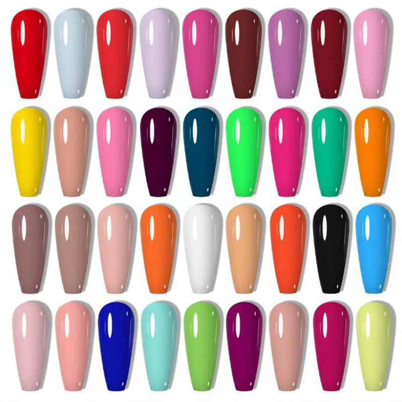 36 Pots 8ml Pure Color UV Gel Long Lasting Painting Varnish UV LED Nail Art Design Drawing Gel Manicure Tools