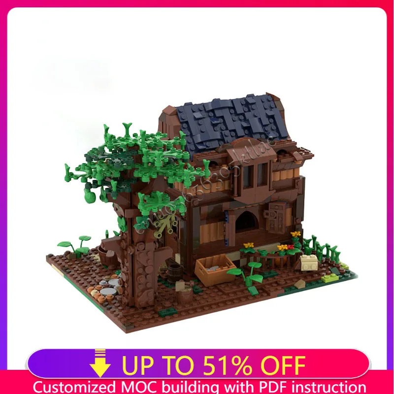 

3037 шт., хит продаж, изысканный 3 в 1, ретро бревенчатая кабина, строительный блок, модель, образовательная сборка, игрушки для детей, праздничные подарки