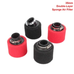 35mm fit PZ19 carburetor black red Neck Foam Air Filter Sponge Cleaner Moped Scooter 110cc Dirt Pit Bike Motorcycle Kayo BSE
