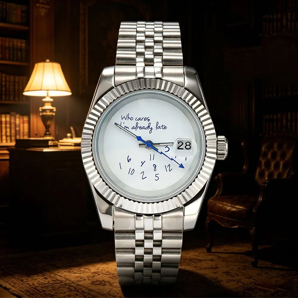 

36mm/39mm high-quality watch NH35 automatic movement sapphire crystal watch glass waterproof case made in China NH35 movement