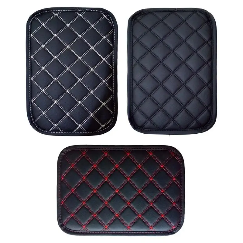 

Car Center Console Armrest PU Leather Car Armrest Mat Center Console Arm Protection Cushion Hand Supports Armrest For All Cars