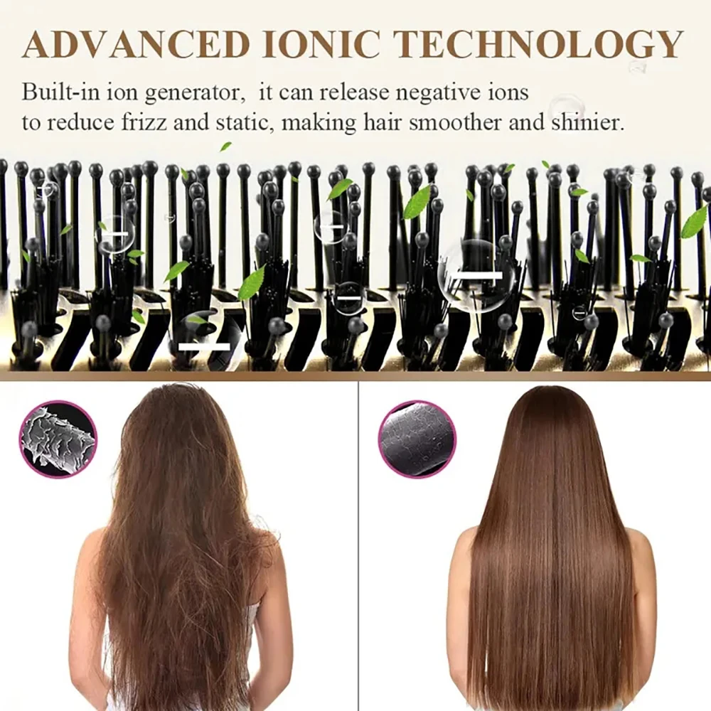 Nowa aktualizacja jednostopniowe szczotki gorącego powietrza grzebień suszarka do włosów profesjonalny matowy uchwyt Curling prosta elektryczna suszarka wysokiej jakości