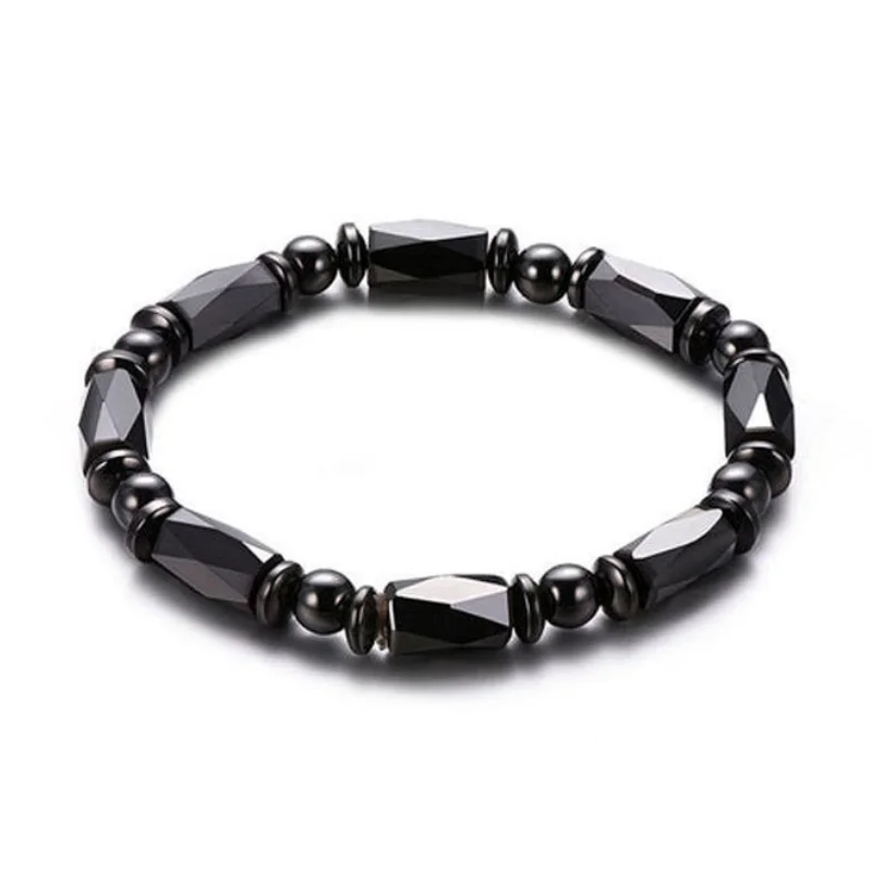 Trendy Magnetic Health Bracelet Black Bangle For Women&Men Weight Loss Charm Hematite Jewelry Magnetic Therapy Decoration 2024