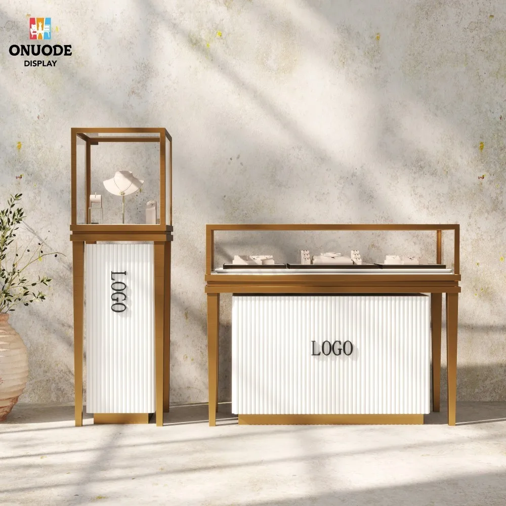 Custom.High-End Jewelry Store Custom Design with Glass Display case Cabinet and Wooden Showcase Furniture for Retail Chains