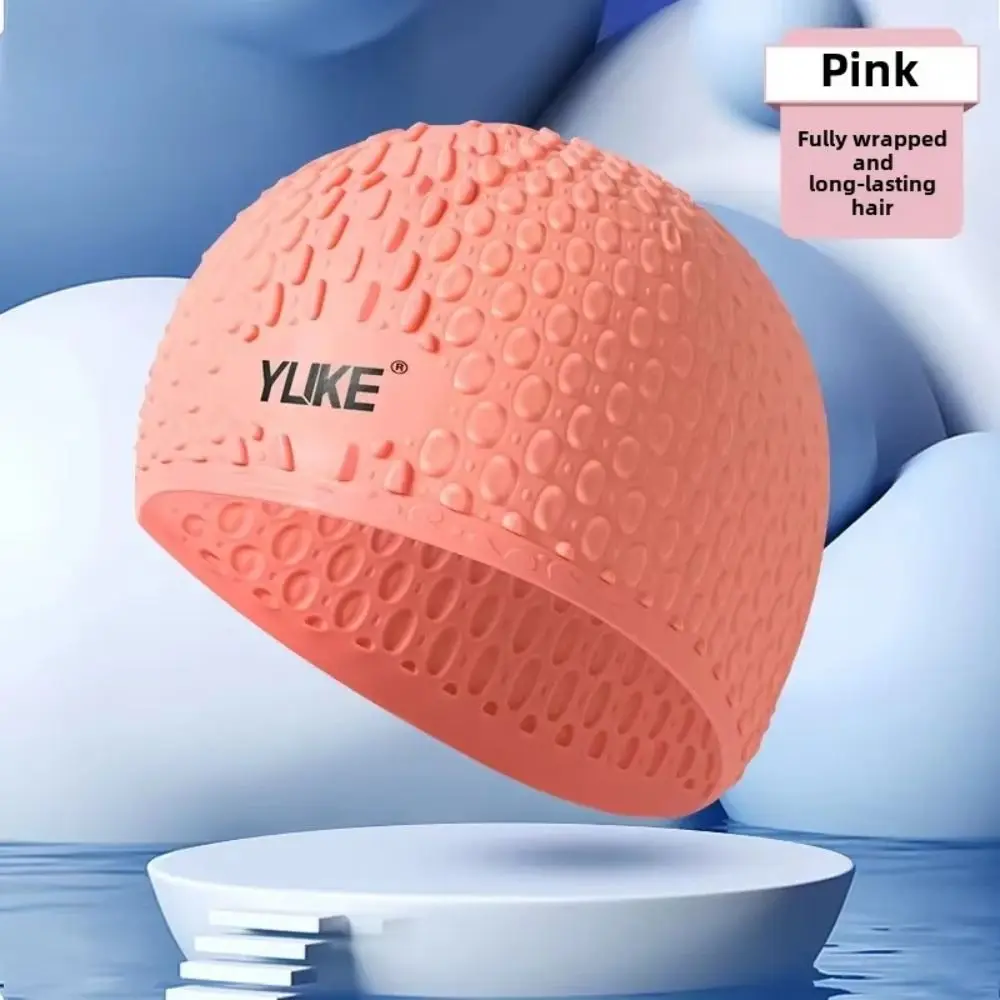 

PU Silicone Swimming Cap Quick-Drying Ear Protection Children's Swim Cap Solid Color High Elastic Swimming Hat Water Sports