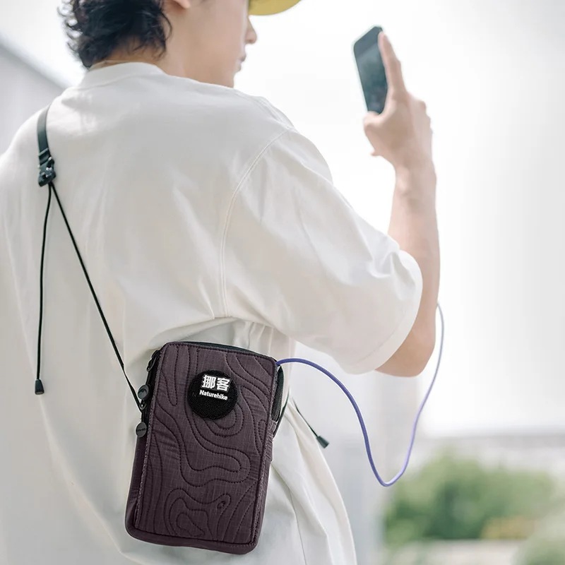 Naturehike Single Shoulder Crossbody Magnetic Mobile Phone Bag  Layered Storage  Pocket All-in-one Leisure Bags Coin Wallet