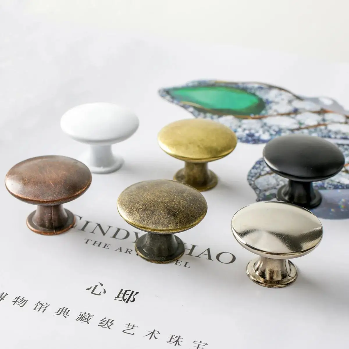 Retro Pull Handles Bronze Tone Alloy Kitchen Drawer Cabinet Door Knobs Furniture Hardware Fittings Cupboard  Handle Hot
