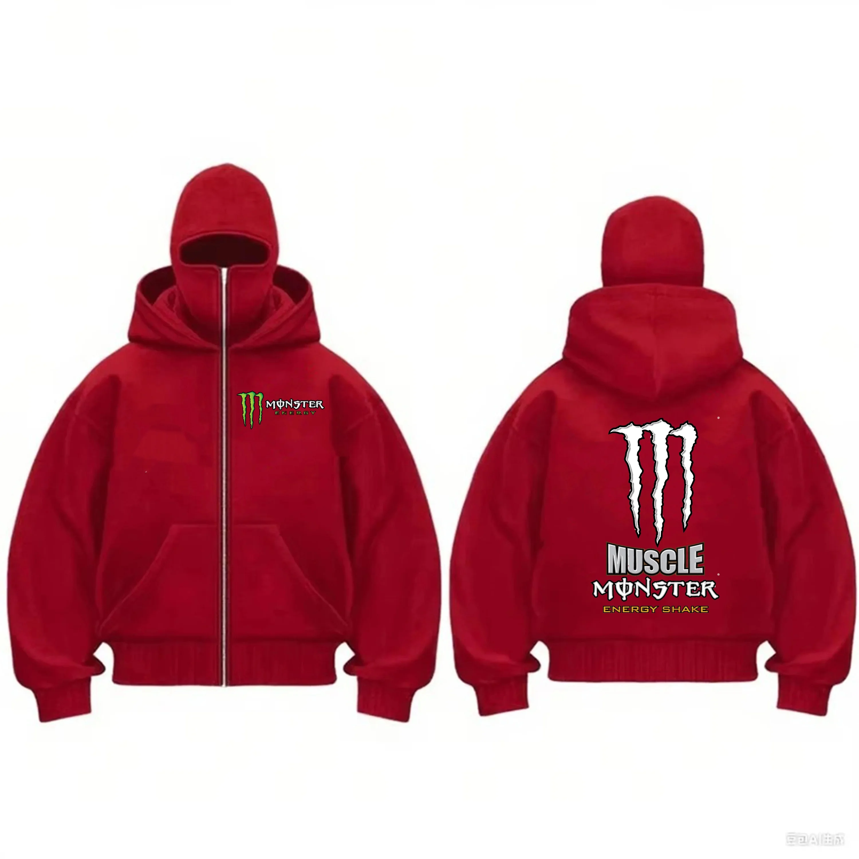 2026 Monster Energy신상 남녀 가을 겨울 통기성, 패셔너블하고 편안하며 스포티하고 따뜻한 후드티