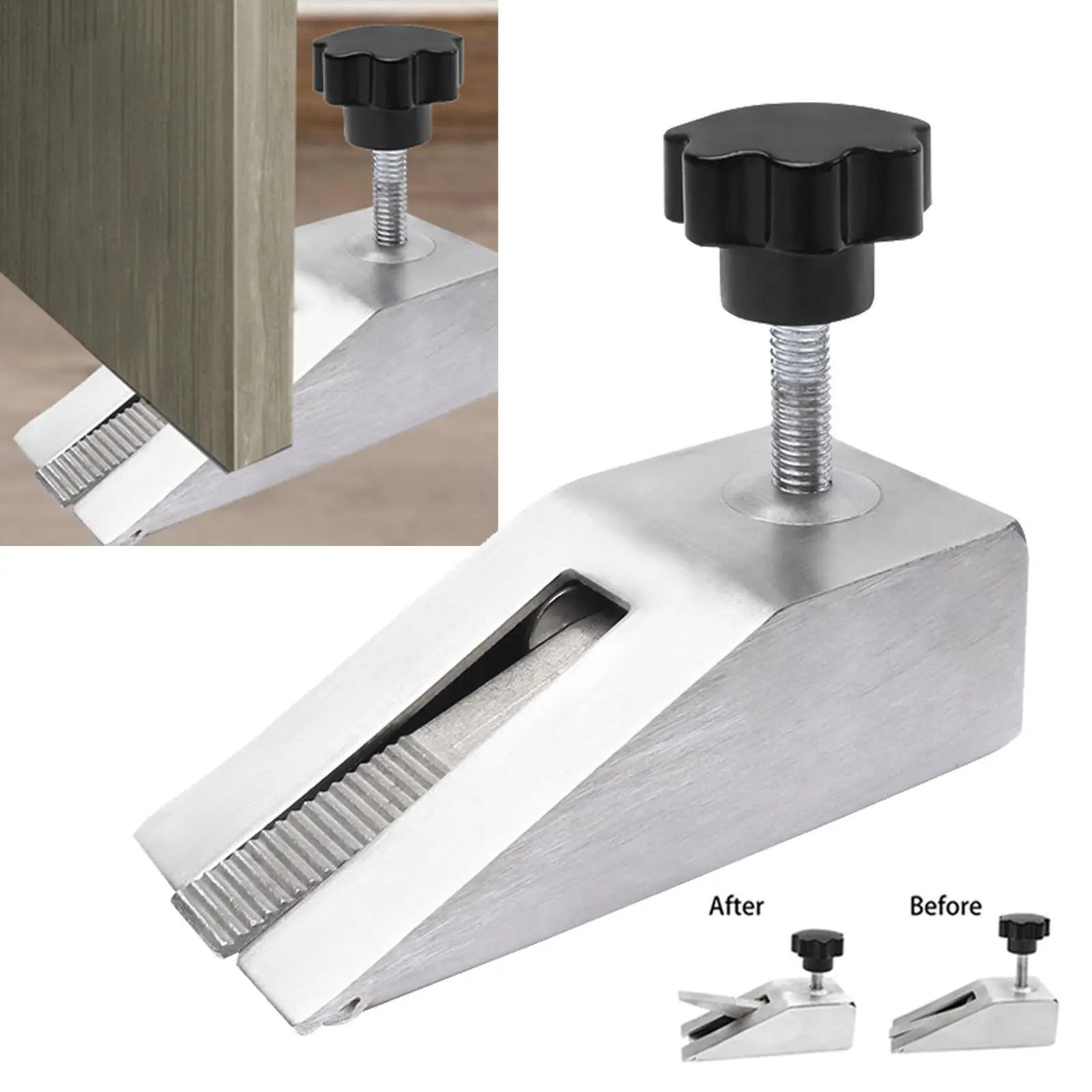 Rolha de porta cunha proteção de piso altura ajustável para parte inferior da porta batente de porta para escola escritório casa hotel banheiro