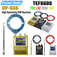 DP-666 TEF6686 Digital Radio High Sensitivity Full Band FM AM Short Wave Portable Radio with LCD Display FM/LW/MW/SW Receiver
