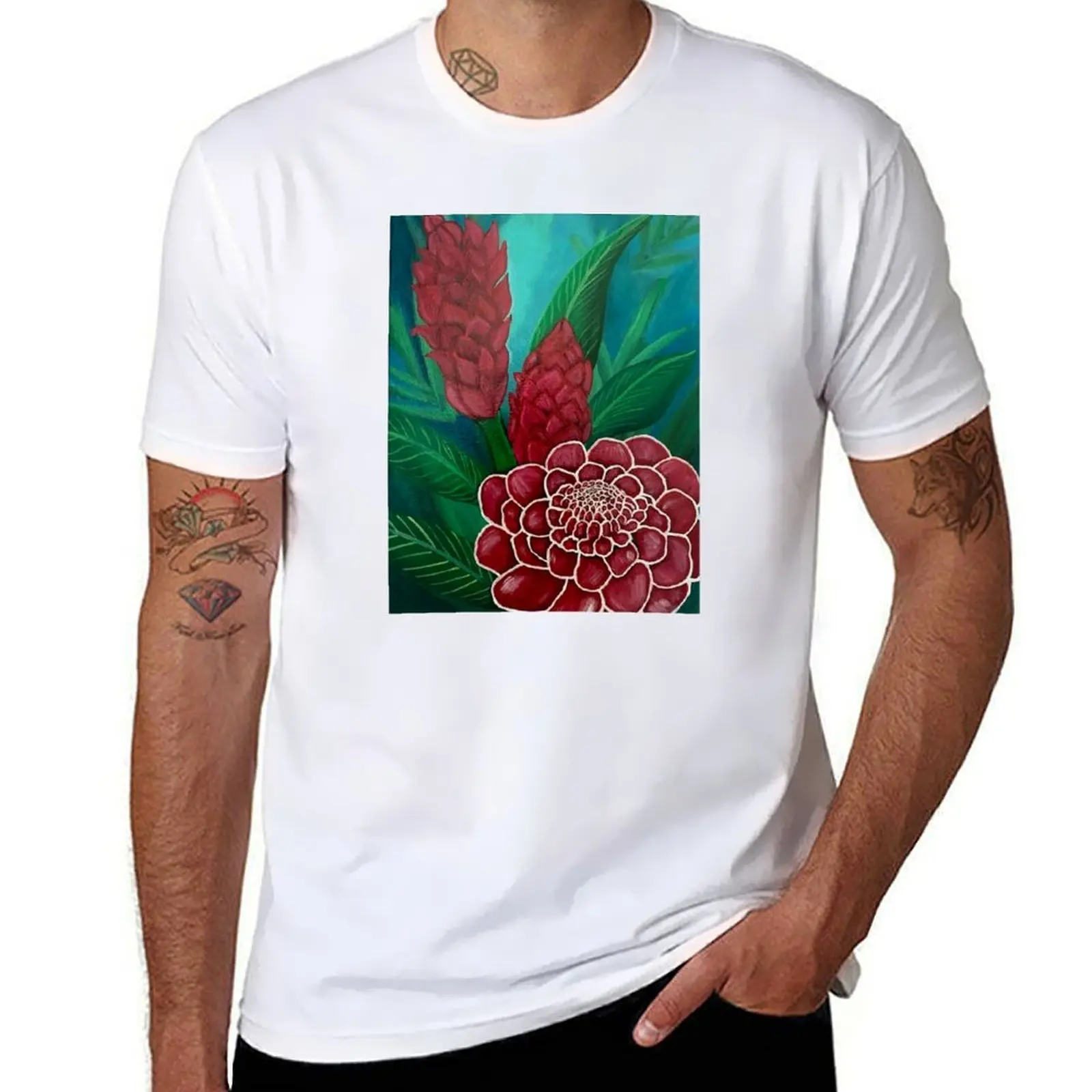 

Red Ginger T-Shirt man t shirt heavy cotton men t shirt cotton 100% T-Shirt