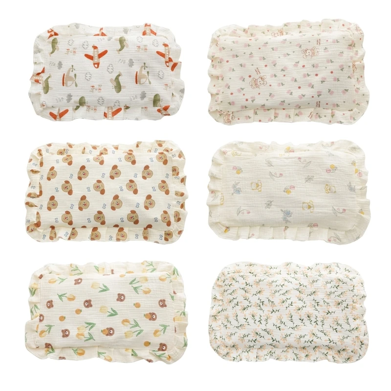 Soft Travel Pillow Baby Pillowcase Cotton Pillow Case Soft & Breathable Pillowcase Lovely Pattern Newborns Pillowcase