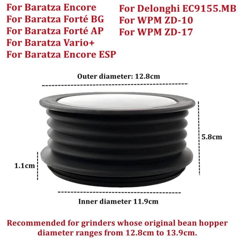 Single Dose Hopper for Baratza Encore WPM Coffee Grinder Bean Bin Hopper Espresso Grinder Hopper for WELHOME Baratza Grinder