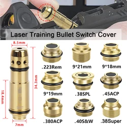 Cubierta de interruptor de bala de entrenamiento láser de punto rojo, 223Rem .380ACP .40S & W 9x19mm Taurus G2C, Cartucho de entrenador, interruptor de botón de puntero