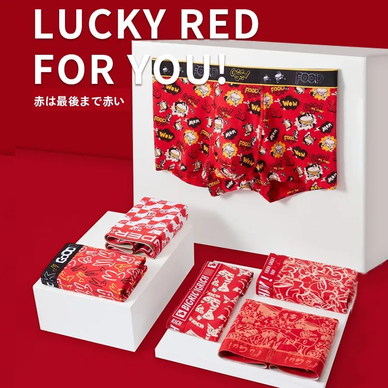calzoncillos-boxer-de-algodon-rojo-para-hombre-de-corte-plano-cintura-media-alta-transpirables-de-color-liso-comodos-para-el-hogar-en-invierno-regalo