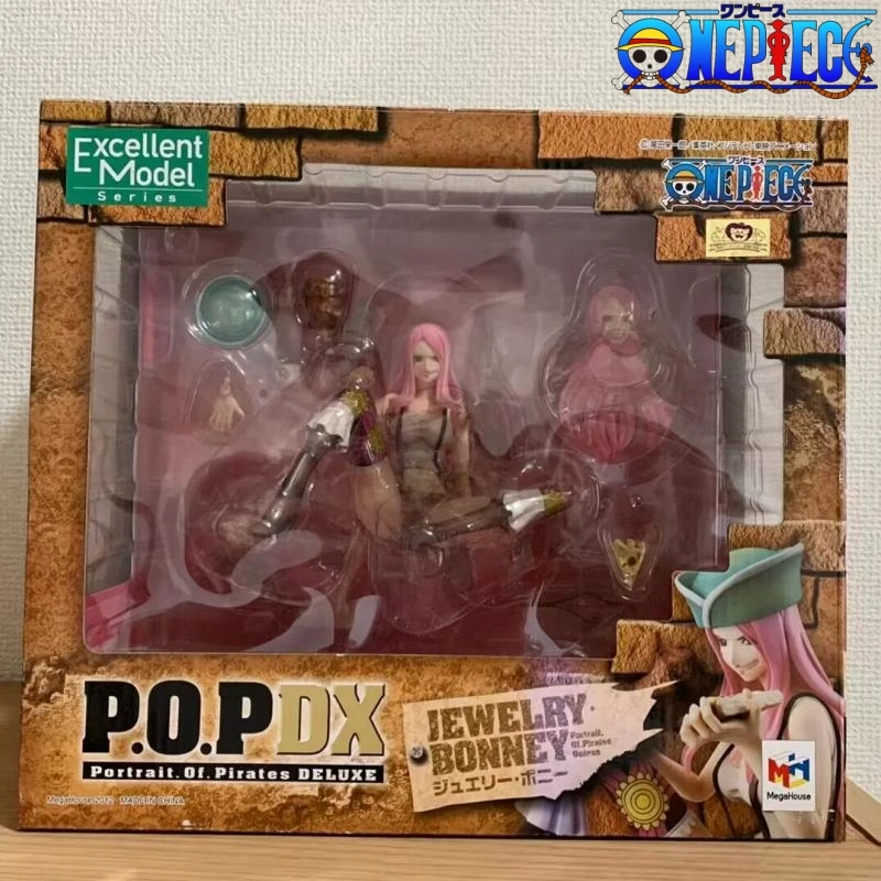 Stock 100% Original Megahouse Jewelry Bonney Portrait.Of.Pirates One Piece Neo-Dx Collectible Action Figure Anime Model Toys