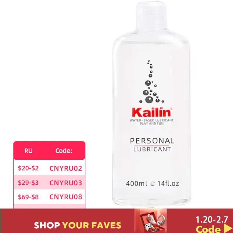 Kailin น้ำมันหล่อลื่นสำหรับร่วมเพศ400มล. สินค้าหล่อลื่นสำหรับผู้ใหญ่เซ็กทอยเกย์กระตุ้นทวารหนักสำหรับผู้หญิง