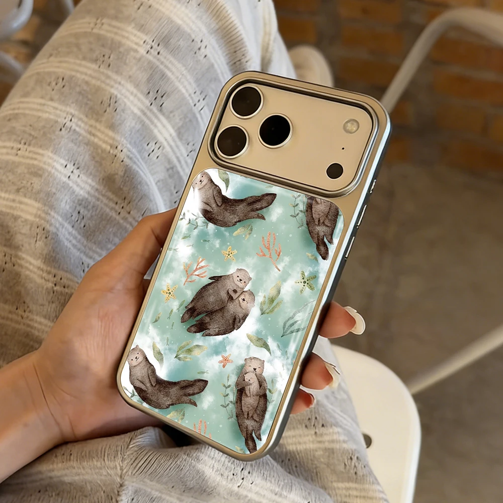 Neue Blumen-Meer-Küsten-Klebstoffhülle für iPhone 15 17 13 Pro Max Phone 11 12 ProMax 14 15 16 Plus Hüllen Stoßfeste Luxus-Coque – Detail 20