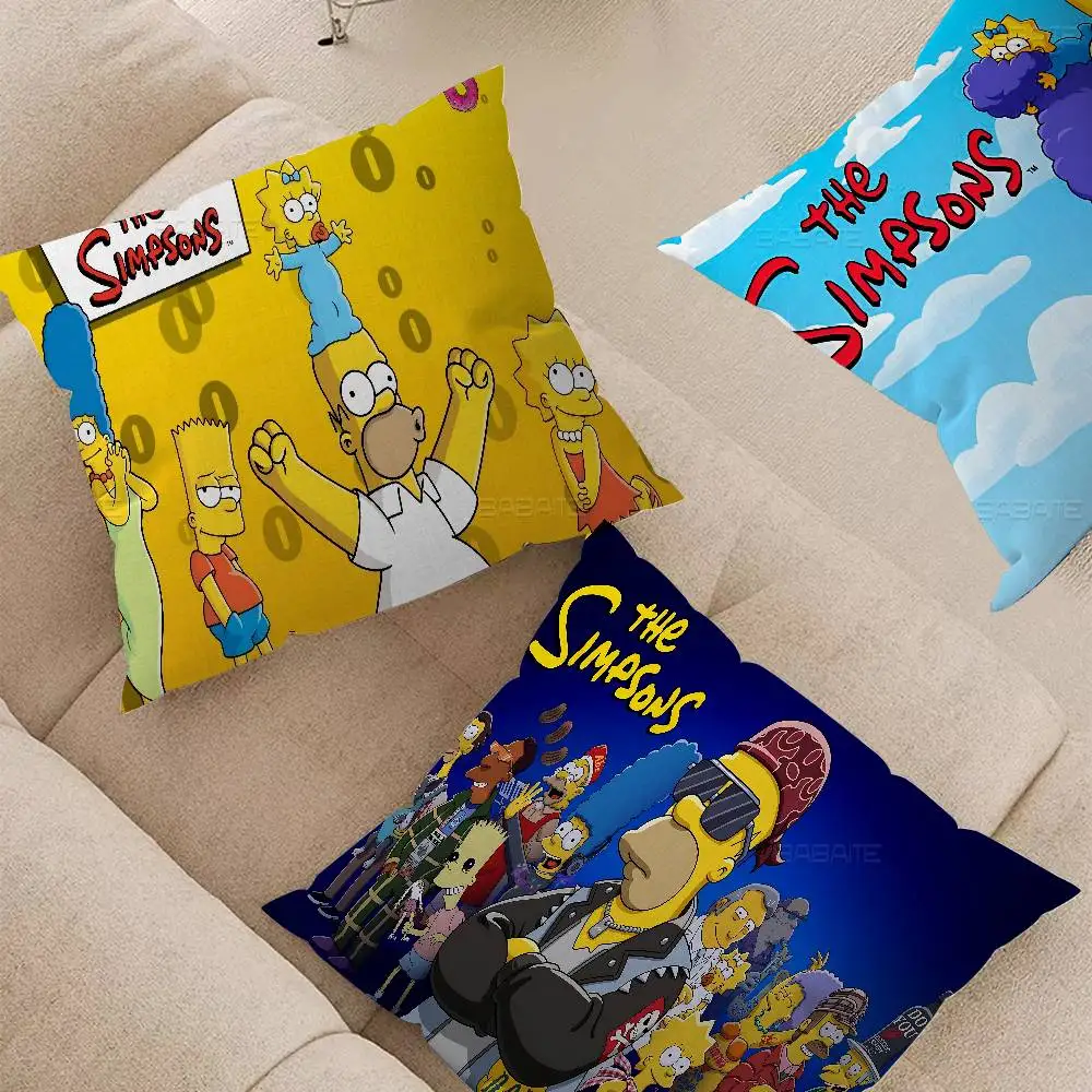 S-Simpson وسادة هدية ديكور المنزل والمكتب غرفة نوم أريكة غطاء وسادة السيارة 45x45 #3