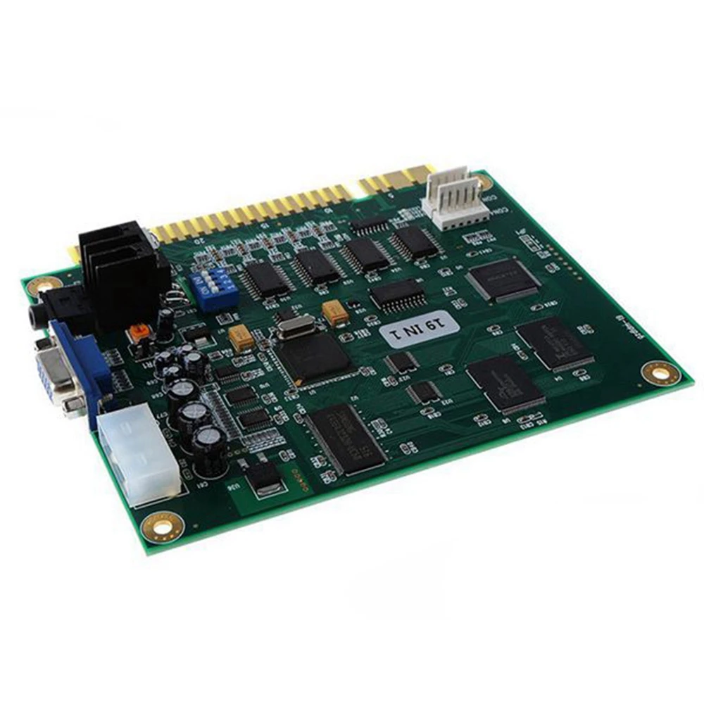 19 in 1 Multicade PCB Board Arcade Classic Game Board VGA Output Arcade Game Board Horizontal Durable for Jamma Arcade