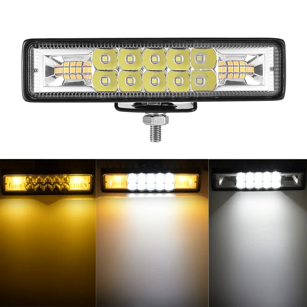 6 inch Led Light Bar LED Headlights LED Work Light Driving Lamp For Auto Motorcycle Truck Boat Tractor Trailer Offroad 12V-24V