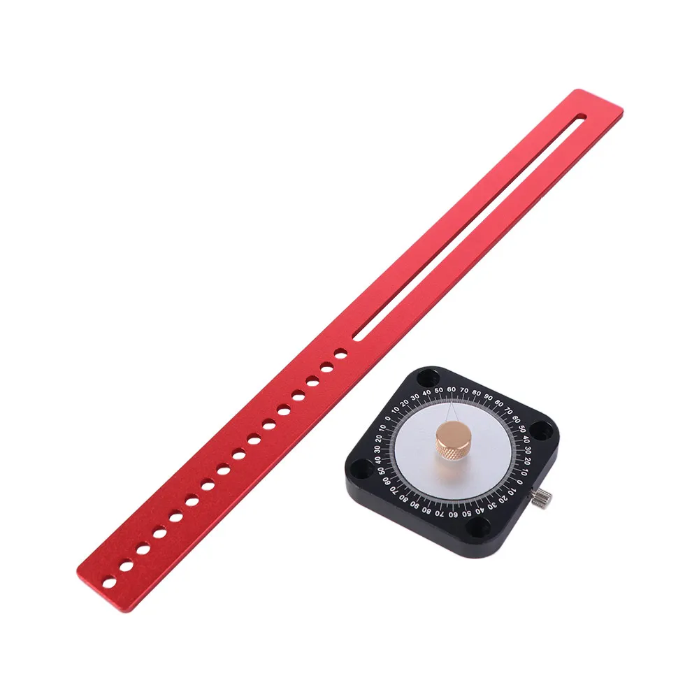 

T-type Compass Angle Scoring Ruler Adjustable 360° Angle Multi Functional Woodworking Precision Scriber Portable Durable