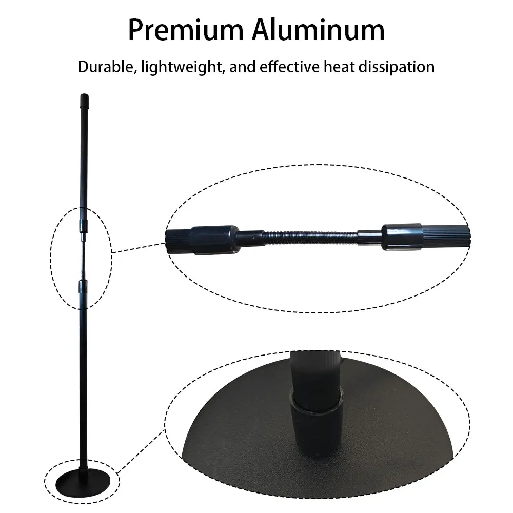 Grow Lights for Indoor Plants, Four Head LED Grow Light with Full Spectrum, Pink Red light Spectrum for Indoor Plant Growing