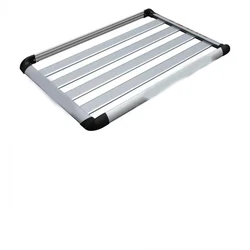 Universal single-layer roof luggage rack carrying heavy-duty aluminum alloy cargo basket/luggage rack