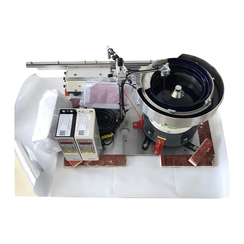 Durable Electromagnetic Vibratory Bowl Feeder, Small Screw Feeding System, Industrial Automation Equipment