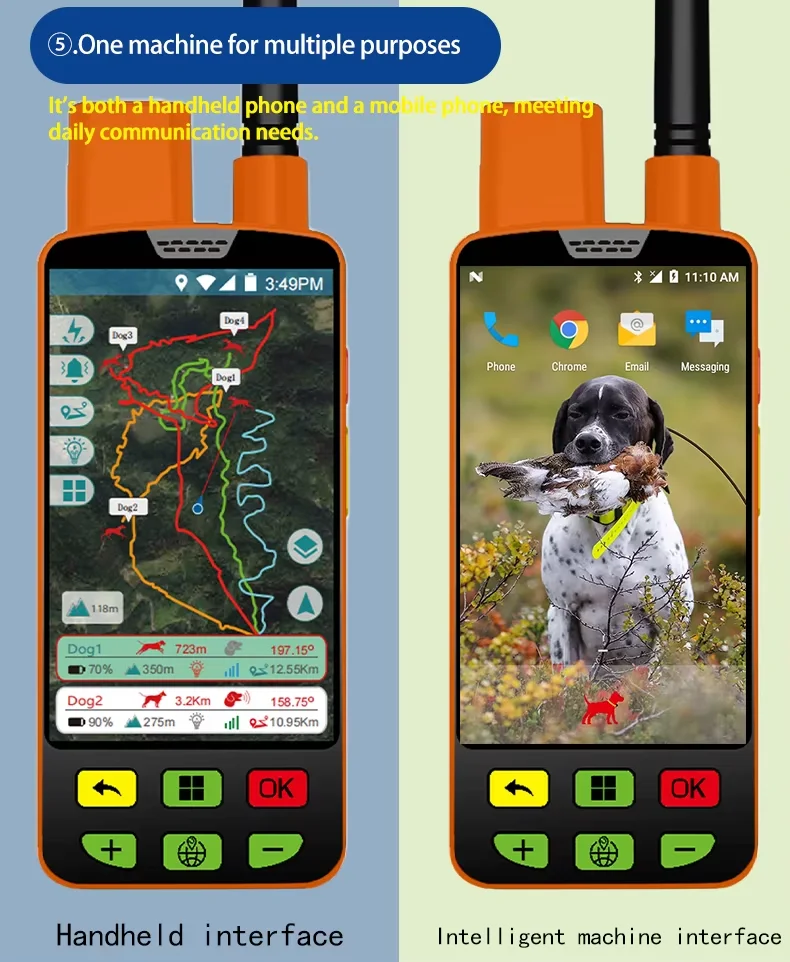 Eseek Autonomous Dog Collar Smart GPS Perimeter: AI Boundary Learning + Auto-Correction - Government K9 Program Customization