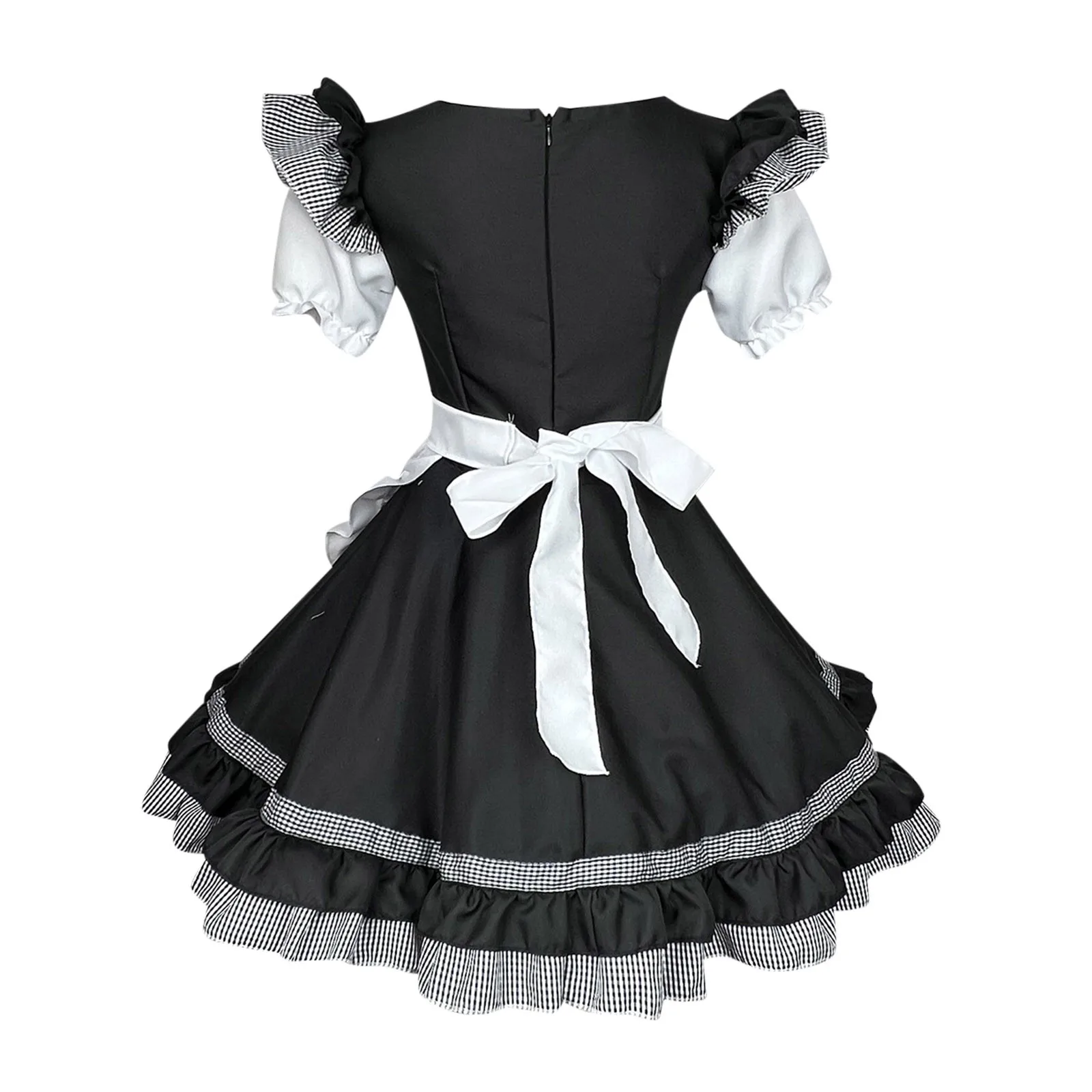 Lolita Cat Girl Maid Dress Maid Cosplay Costumes Plus Size Apron Waitress Maid Outfit Anime Cute Girl Party Stage Costumes S-5XL