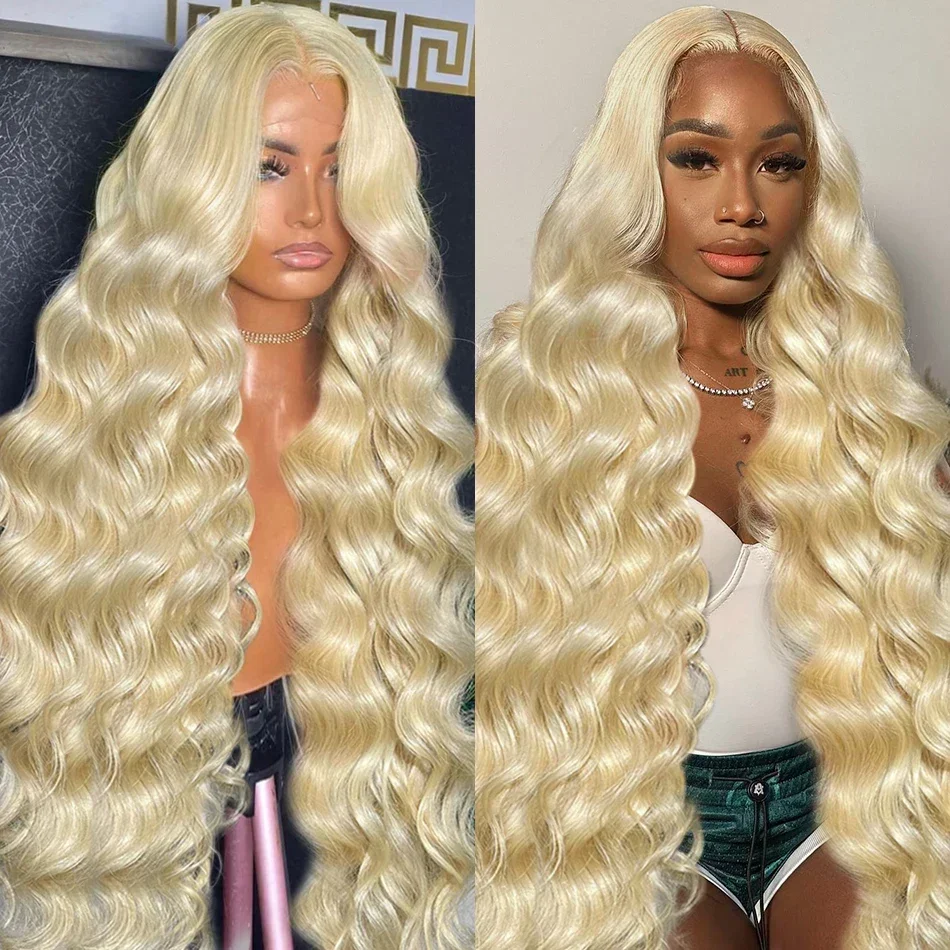 613 Honey Blonde Body Wave Lace Front Wig 13x6 HD Transparent Lace Frontal Human Hair Wigs Brazilian Color 13x4 Lace Front Wigs